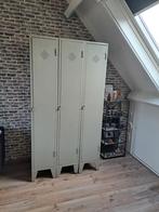 Vintage metalen locker kast - industrieel design, Ophalen, Met deur(en), Gebruikt, 100 tot 150 cm