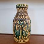 Unieke Bay vaas, 30 cm, West Germany, pauwen, Antiek en Kunst, Antiek | Keramiek en Aardewerk, Ophalen of Verzenden