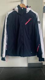 Falcon skijas donkerblauw met wit en roze. maat 176, Meisje, Falcon, Ophalen of Verzenden, Zo goed als nieuw