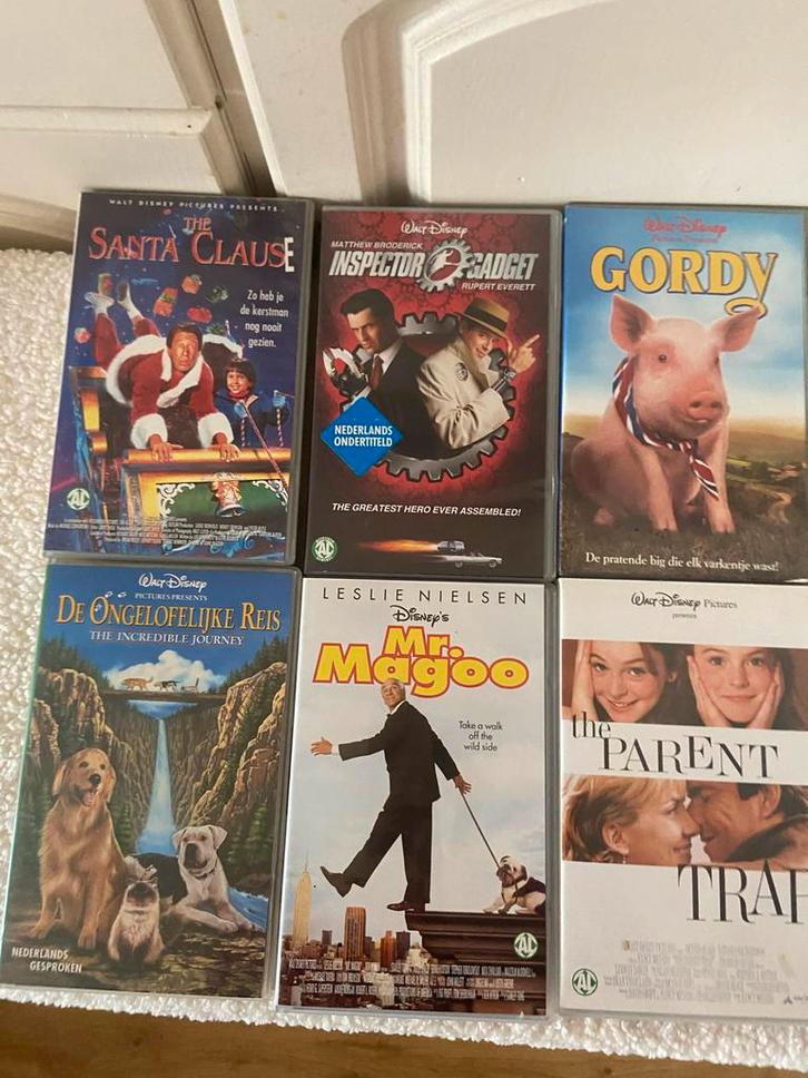 10 Disney Videobanden - Klassiekers!, Cd's en Dvd's, VHS | Film, Gebruikt, Komedie, Alle leeftijden, Ophalen of Verzenden