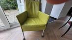 2 groene leunstoelen, Overige materialen, Gebruikt, Twee, Overige kleuren