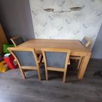 Complete eethoek, Huis en Inrichting, Tafels | Eettafels, Ophalen, Gebruikt, Eikenhout, 50 tot 100 cm