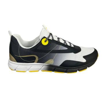 PIEDRO maat 45 vetersneaker zwart/wit/geel gratis verzenden beschikbaar voor biedingen
