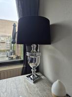 Grote staande grome massiefe hoek lamp ,met zwart fluwelek, Ophalen, Zwart, Zo goed als nieuw, 50 cm of meer