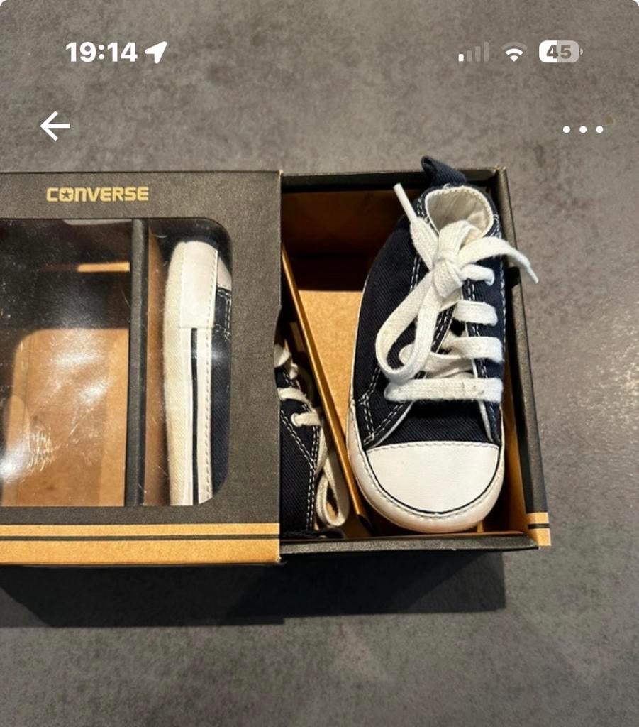 Converse babyschoentjes maat 19, Ophalen of Verzenden, Nieuw, Jongetje of Meisje, Schoentjes