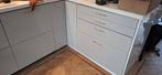 18 keukenfronts ikea grijs glans + goud handgrepen, Ophalen, 50 tot 100 cm, Zo goed als nieuw, Minder dan 100 cm
