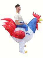Haan kostuum opblaasbaar One Size Super Goed, Verzenden, Nieuw, Feestartikel, Carnaval