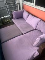 Loungeset met glasplaat - flexibel op te stellen!, Tuin en Terras, Ophalen, 4 zitplaatsen, Gebruikt, Loungeset