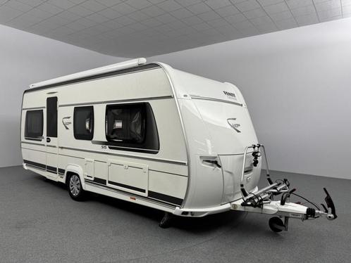 Fendt Saphir 515 SG COMPLEET Airvoortent Mover Casetteluifel, Caravans en Kamperen, Caravans, Bedrijf, Rondzit, Fendt, 2 aparte bedden