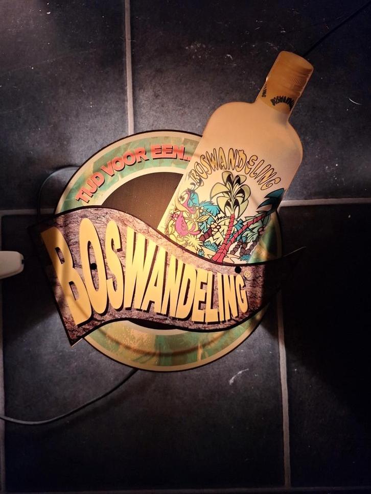 Boswandeling lamp reclame, Verzamelen, Merken en Reclamevoorwerpen, Gebruikt, Lichtbak of (neon) lamp, Ophalen of Verzenden