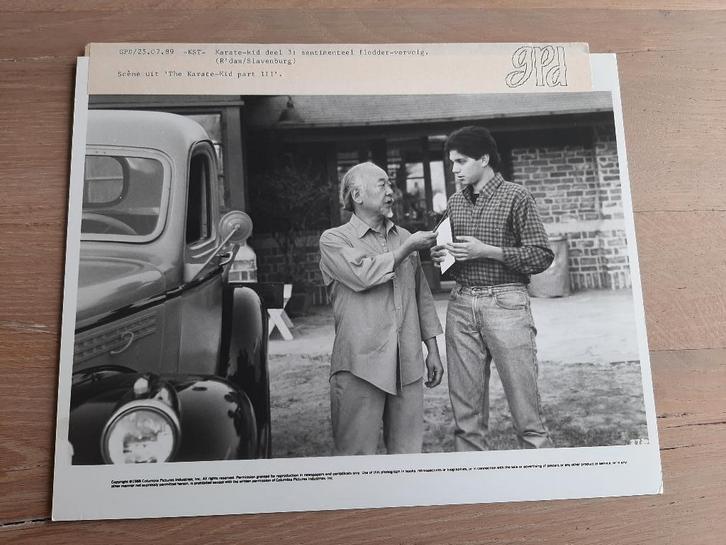 Originele Pers film foto The Karate kid III, 1989, Verzamelen, Film en Tv, Zo goed als nieuw, Film, Foto of Kaart, Ophalen of Verzenden