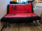 Slaapbank / 2-zitsbank, Huis en Inrichting, Ophalen, Gebruikt, Rood, Tweepersoons