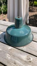 Emaille lampenkap groen, Antiek en Kunst, Ophalen