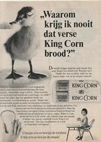 retro reclame 1966 King Corn brood niet voor eend, Verzamelen, Verzenden, Overige typen