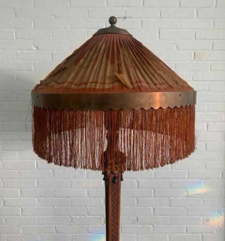 Lamp schitterende art deco art nouveau vloerlamp jaren 30., Antiek en Kunst, Antiek | Lampen, Ophalen of Verzenden