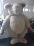 grote beige vintage handgemaakte beer, Verzamelen, Ophalen of Verzenden, Zo goed als nieuw, Stoffen beer, Overige merken