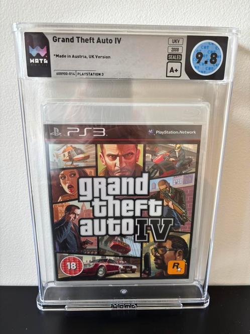 Grand Theft Auto 4 Ps3 WATA 9.8 A+ 2008 UKV, Spelcomputers en Games, Games | Sony PlayStation 3, Zo goed als nieuw, 1 speler, Vanaf 18 jaar
