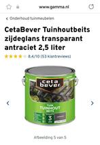 Tuinhout Beits - ceta bever antraciet, Minder dan 5 liter, Ophalen, Zo goed als nieuw