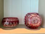 Red crystal vases / bowls, Ophalen