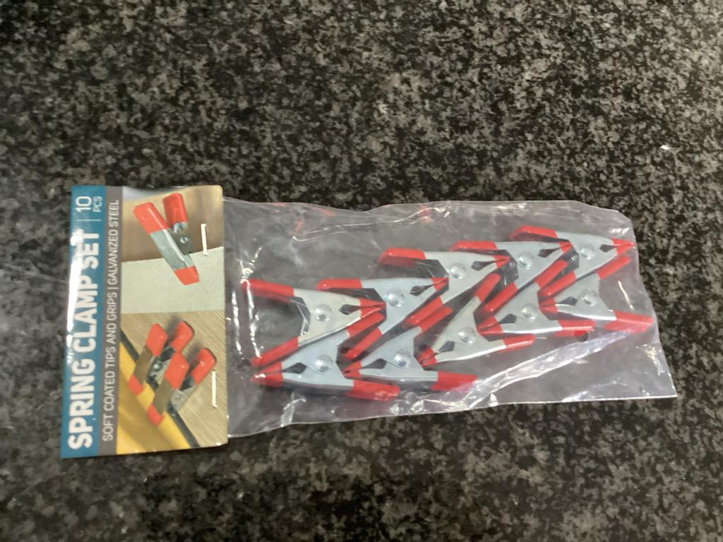Nieuwe set van 10 veerklemmen, Doe-het-zelf en Verbouw, Gereedschap | Handgereedschap, Ophalen of Verzenden, Nieuw