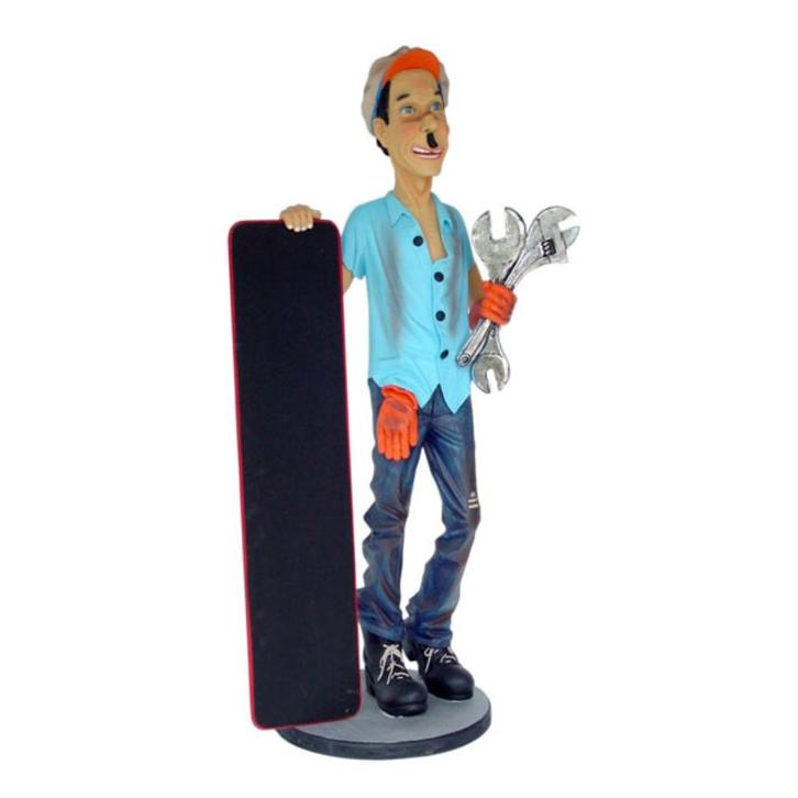 MECHANIC WITH MENU – Automonteur - 184 cm, Verzamelen, Beelden en Beeldjes, Nieuw, Ophalen
