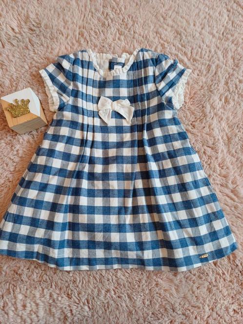 Mayoral zomerjurkje blauw en wit maat 86., Kinderen en Baby's, Babykleding | Maat 86, Zo goed als nieuw, Meisje, Jurkje of Rokje