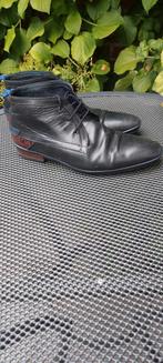 Zwarte leren Floris v Bommel boots - Maat 43/44, Ophalen of Verzenden, Gedragen, Zwart, Boots