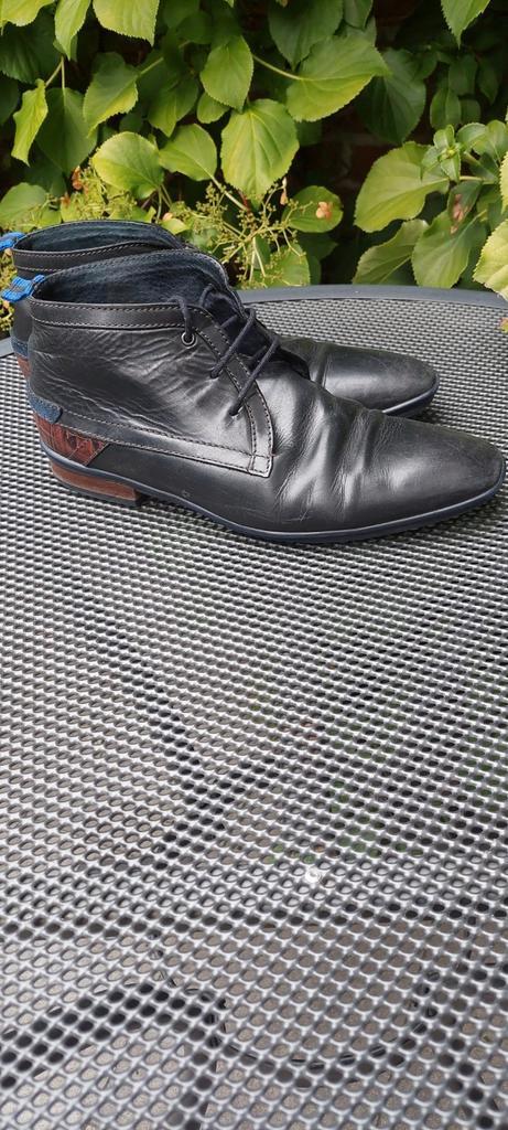 Zwarte leren Floris v Bommel boots - Maat 43/44, Kleding | Heren, Schoenen, Gedragen, Boots, Zwart, Ophalen of Verzenden