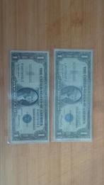Two 1935 "pre In God We Trust" silver certificates, Ophalen of Verzenden, Polen