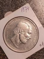 Rijksdaalder willem lll,1874.zfr., Ophalen of Verzenden, Koning Willem III, 2½ gulden