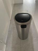 Brabantia Afvalemmer - RVS, Met pedaal, 50 tot 75 cm, Ophalen of Verzenden, Rvs