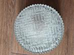 Vintage plafonnière  glas jaren 60, Huis en Inrichting, Lampen | Plafondlampen, Ophalen of Verzenden, Zo goed als nieuw, Glas