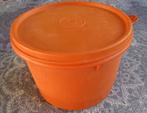 vintage oranje Tupperware koffie bus, Ophalen of Verzenden, Gebruikt, Oranje, Bus of Trommel