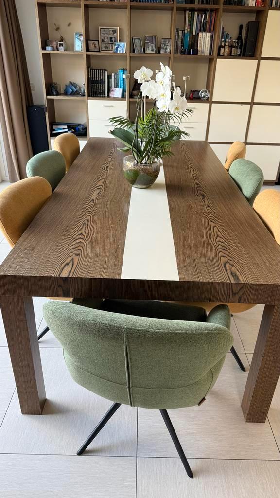 Design eettafel 240x110 cm (zonder stoelen), Huis en Inrichting, Tafels | Eettafels, Gebruikt, 100 tot 150 cm, 200 cm of meer