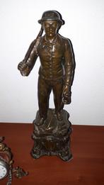 Beeld van een mijnwerker antiek, Antiek en Kunst, Ophalen of Verzenden