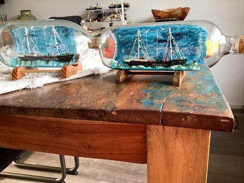 Scheepje in fles met Radio Veronica., Verzamelen, Scheepvaart, Nieuw, Ophalen of Verzenden