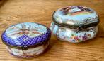 2 Antieke Limoges porseleinen sierdoosjes. Hand Paint., Ophalen of Verzenden