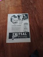 Advertentie van Zwitsal babypoeder 1957, Verzamelen, Merken en Reclamevoorwerpen, Ophalen of Verzenden