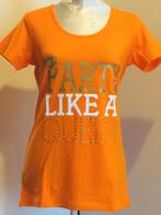 Diverse Oranje Koningsdag Dames T-shirts  , Maat 42/44 (L), Nieuw, Kleding, Oranje of Koningsdag