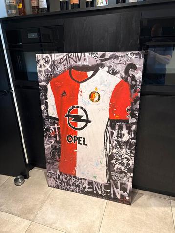 Feyenoord Kampioensshirt Canvas - Labrie Gesigneerd beschikbaar voor biedingen