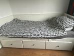 Ikea hemnes bedbank met drie lades, Ophalen, Eenpersoons, Wit, Zo goed als nieuw