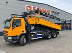 DAF FAT 75 CF 340 6x4 Manual Full steel Hiab 16 Tonmeter laa, Auto's, Euro 5, Achterwielaandrijving, 347 pk, 2 stoelen