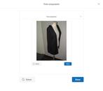 Losvallend vest maat M van H en M - allover print, Maat 38/40 (M), H&M, Zwart, Ophalen of Verzenden