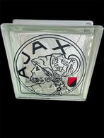 Glasblok met oud Ajax logo en verlichting, Ophalen of Verzenden, Nieuw, Ajax, Overige typen