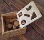 Houten vormenstoof met blokken, Kinderen en Baby's, Speelgoed | Houten speelgoed, Ophalen of Verzenden, Zo goed als nieuw, Overige typen