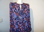 Marccain beeldschone jurk bloemen print ruches ZGAN 38, Maat 38/40 (M), Zo goed als nieuw, Knielengte, Marccain