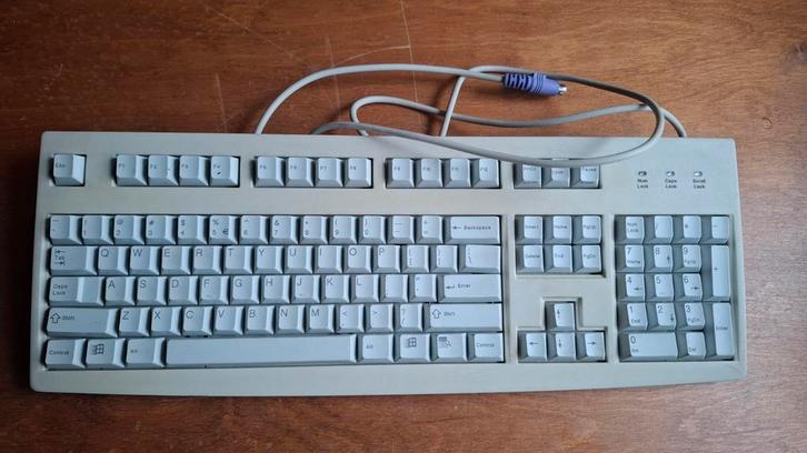 retro QWERTY toetsenbord Cherry RS 6000 M, Computers en Software, Toetsenborden, Gebruikt, Ophalen of Verzenden