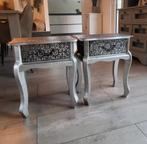 2 nachtkastjes barok style, Huis en Inrichting, Slaapkamer | Nachtkastjes, Ophalen, Gebruikt, Hout, Minder dan 45 cm