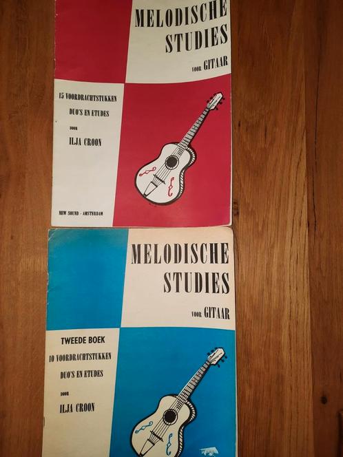 Ilja CroonMelodische Studies voor gitaar- - Vol.1 + 2, Muziek en Instrumenten, Bladmuziek, Gebruikt, Les of Cursus, Gitaar, Ophalen of Verzenden