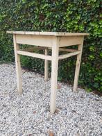 leuke vintage houten tafel, Huis en Inrichting, Tafels | Sidetables, Ophalen, Gebruikt, 25 tot 50 cm, Rechthoekig